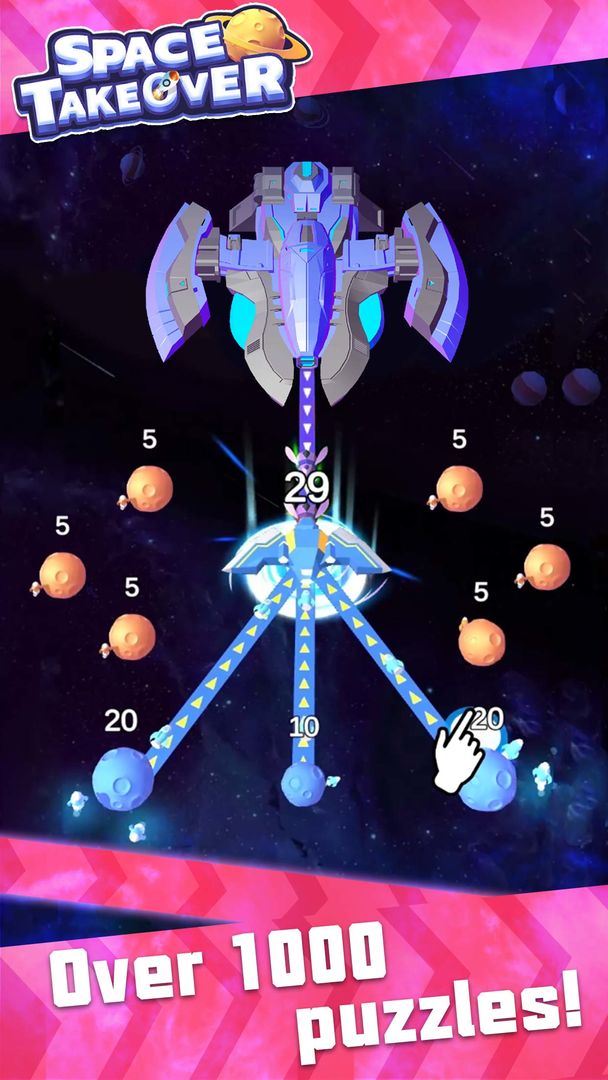 Screenshot of Space Takeover