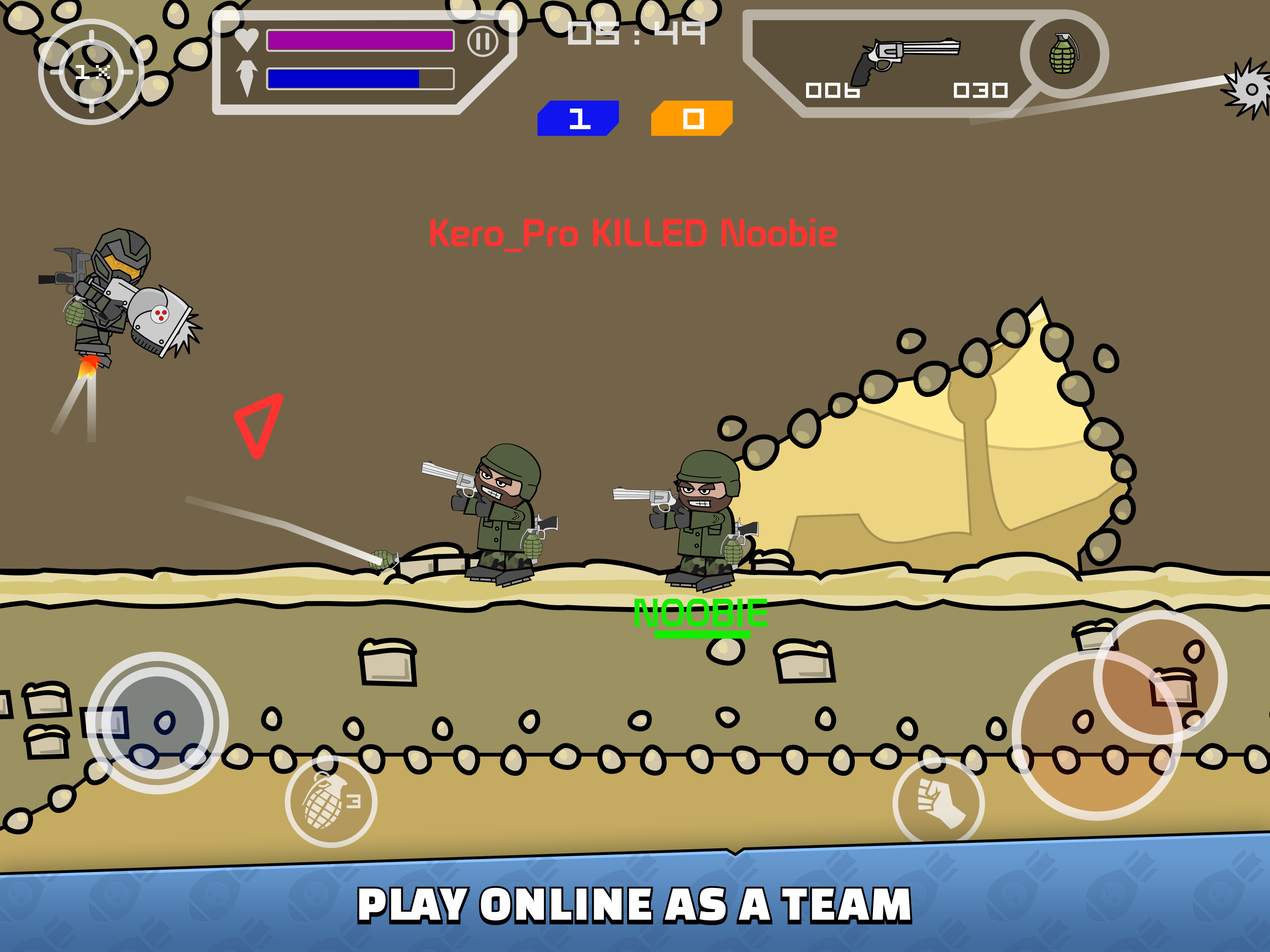Screenshot of Mini Militia - War.io