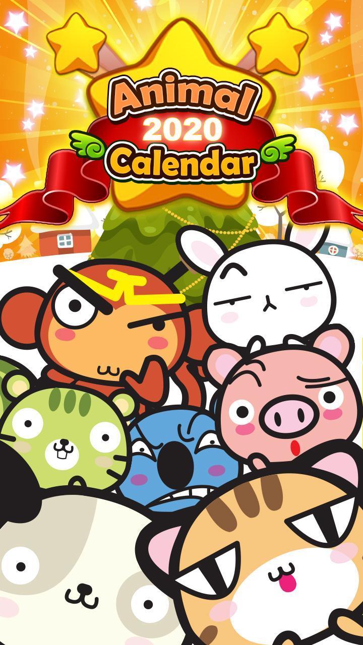Cuplikan Layar Game Animal 3 match puzzle : Animal calendar 2020