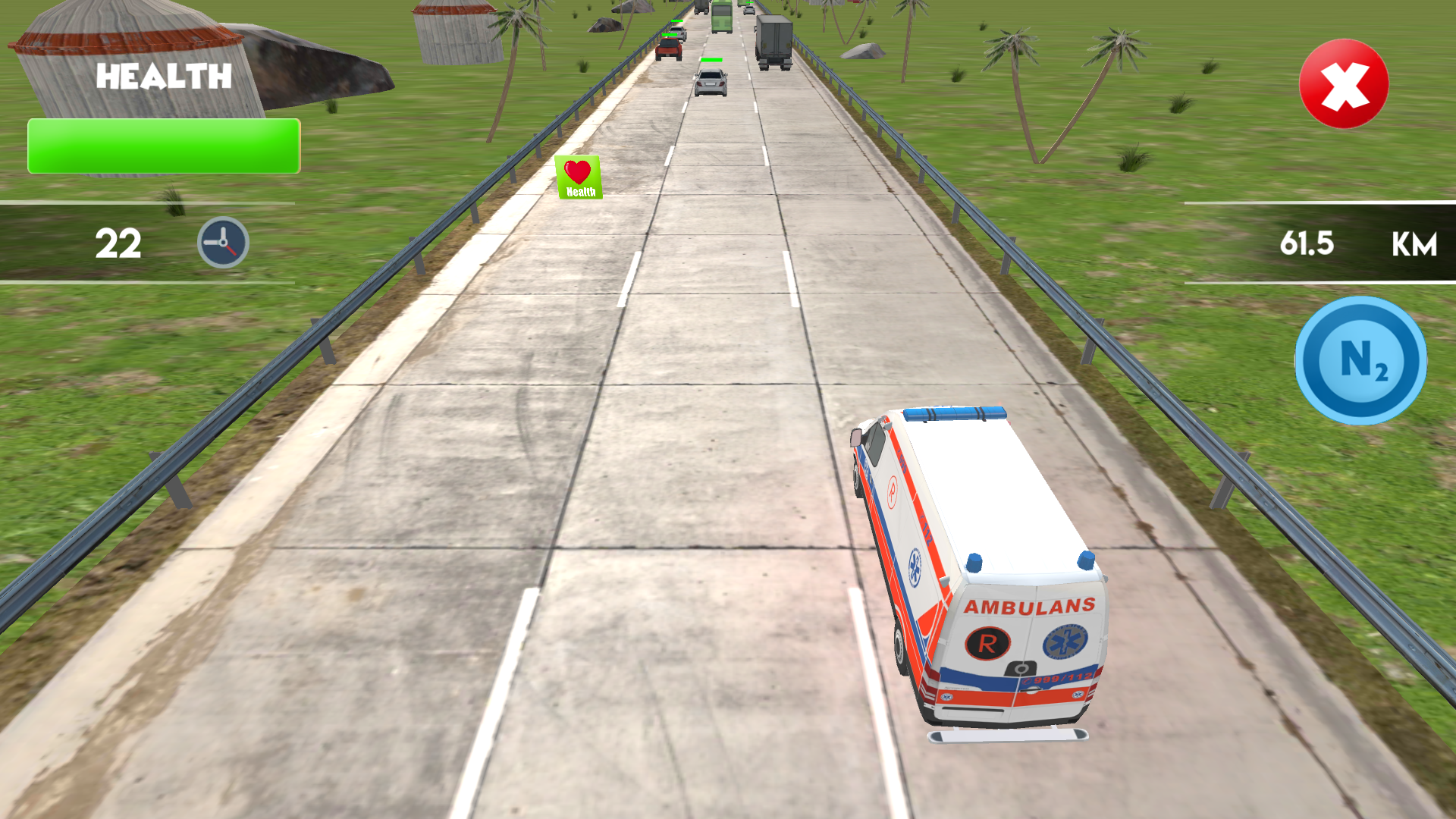 Screenshot of oggy cockroaches: car racing