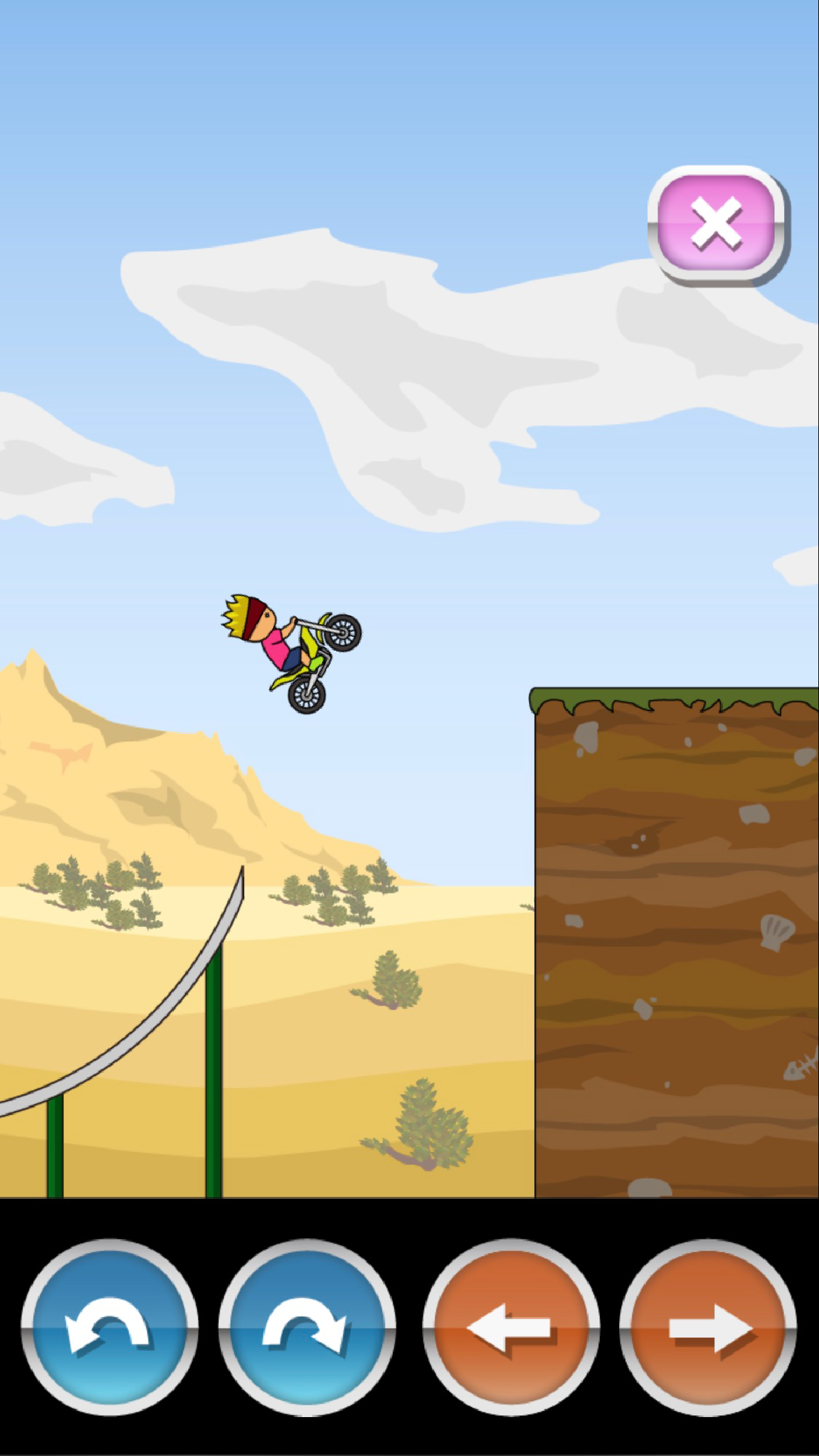 Скриншот игры トニーくんのトライアルバイク