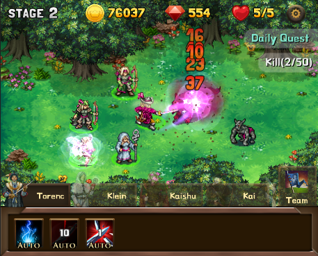 Mini Warrior Game Screenshot