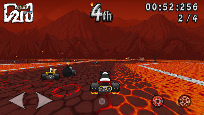 Cuplikan Layar Game Wacky Wheels HD Kart Racing