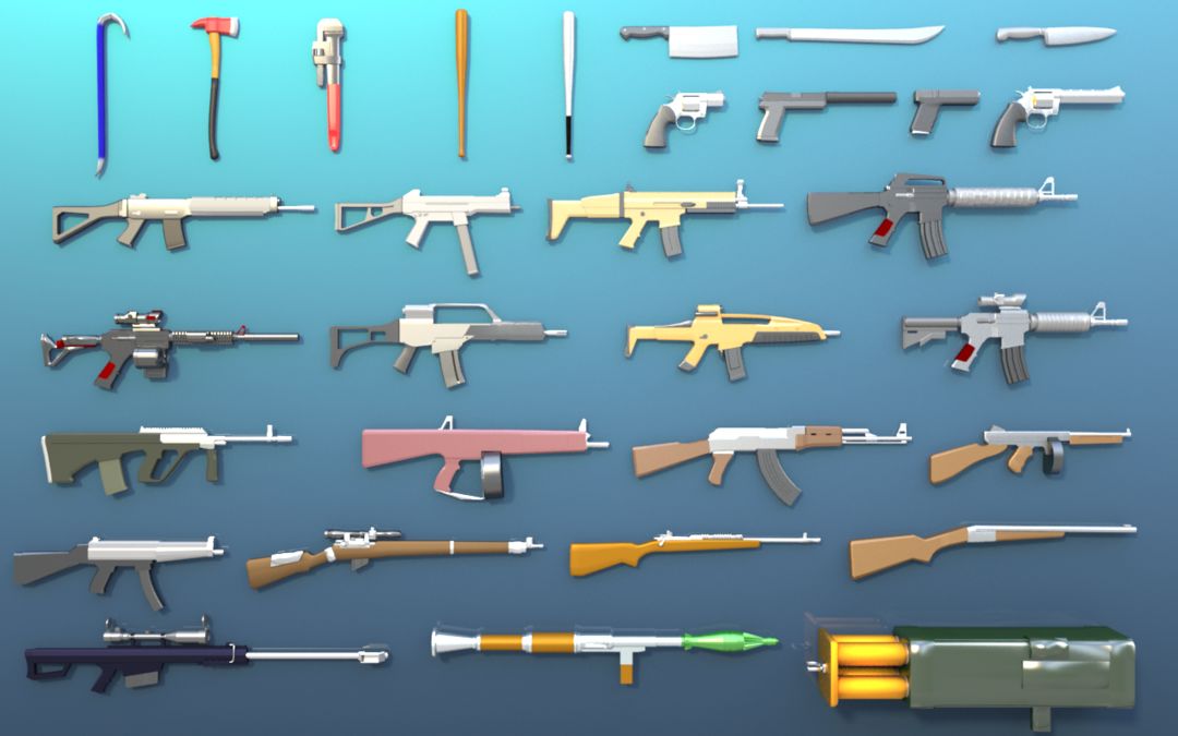 Screenshot of Pixel Smashy War - Gun Craft