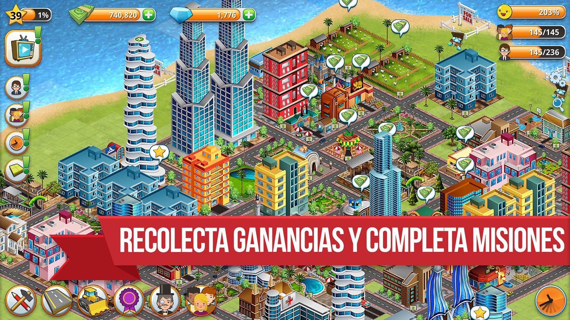 Captura de Pantalla del Juego Ciudad Aldea - Sim de la Isla