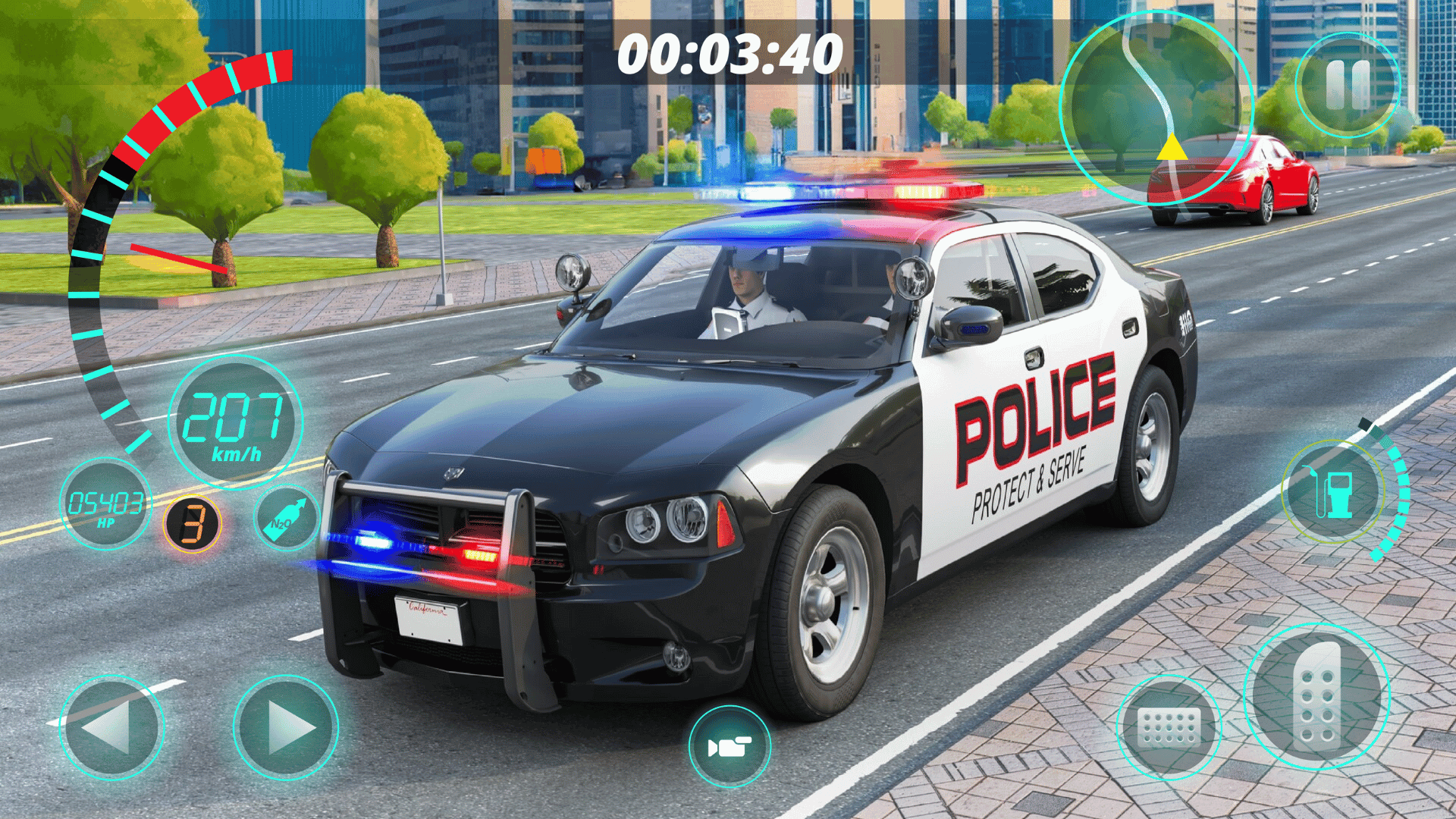 Captura de Tela do Jogo Police Car Driving Game