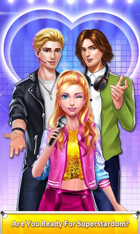 Cuplikan Layar Game Pop Star Celebrity Love Story