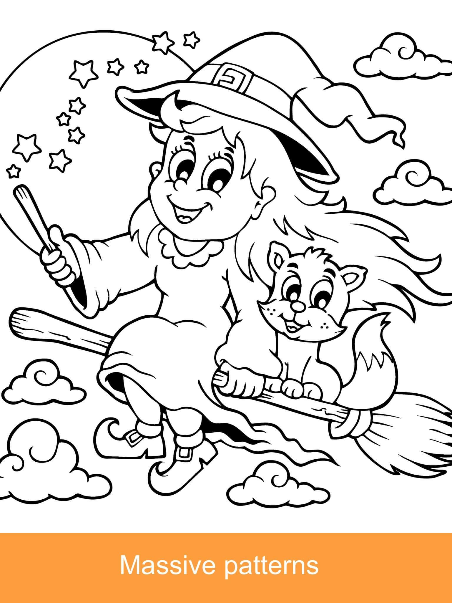 Screenshot of 2023 Halloween Coloring Books