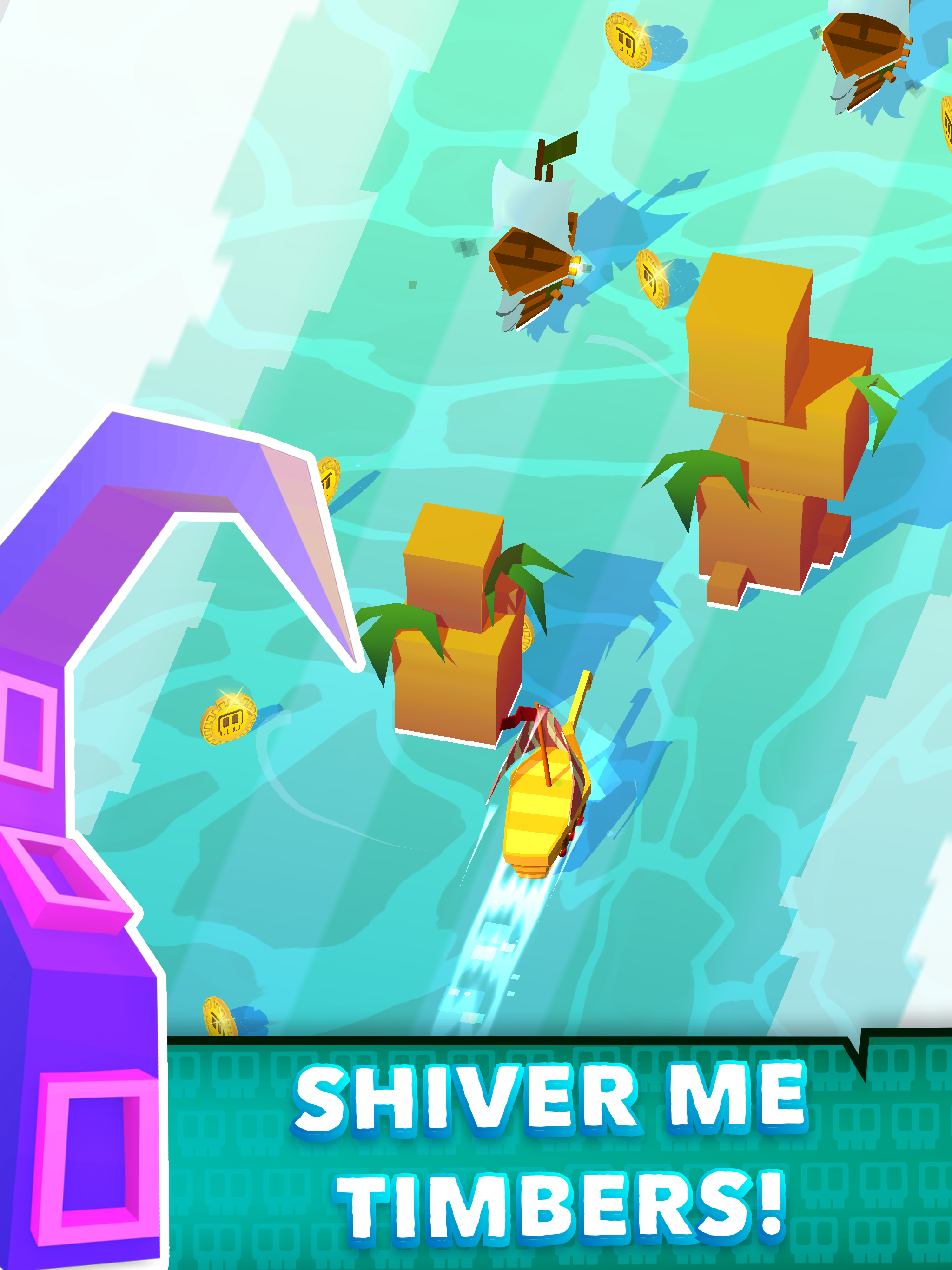 Скриншот игры Blocky Pirates