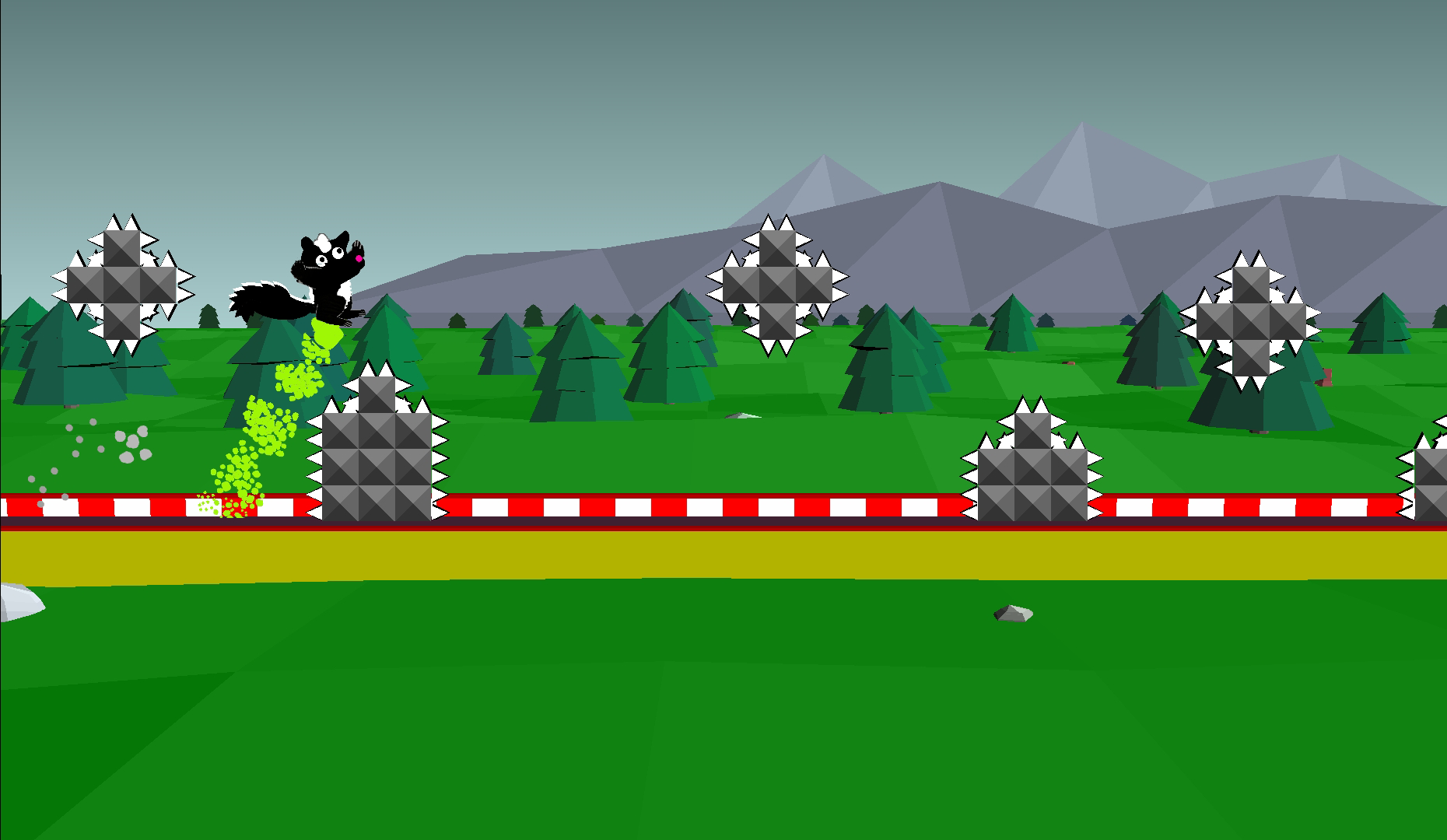 Jump Skunk - Animal Dash Game Screenshot