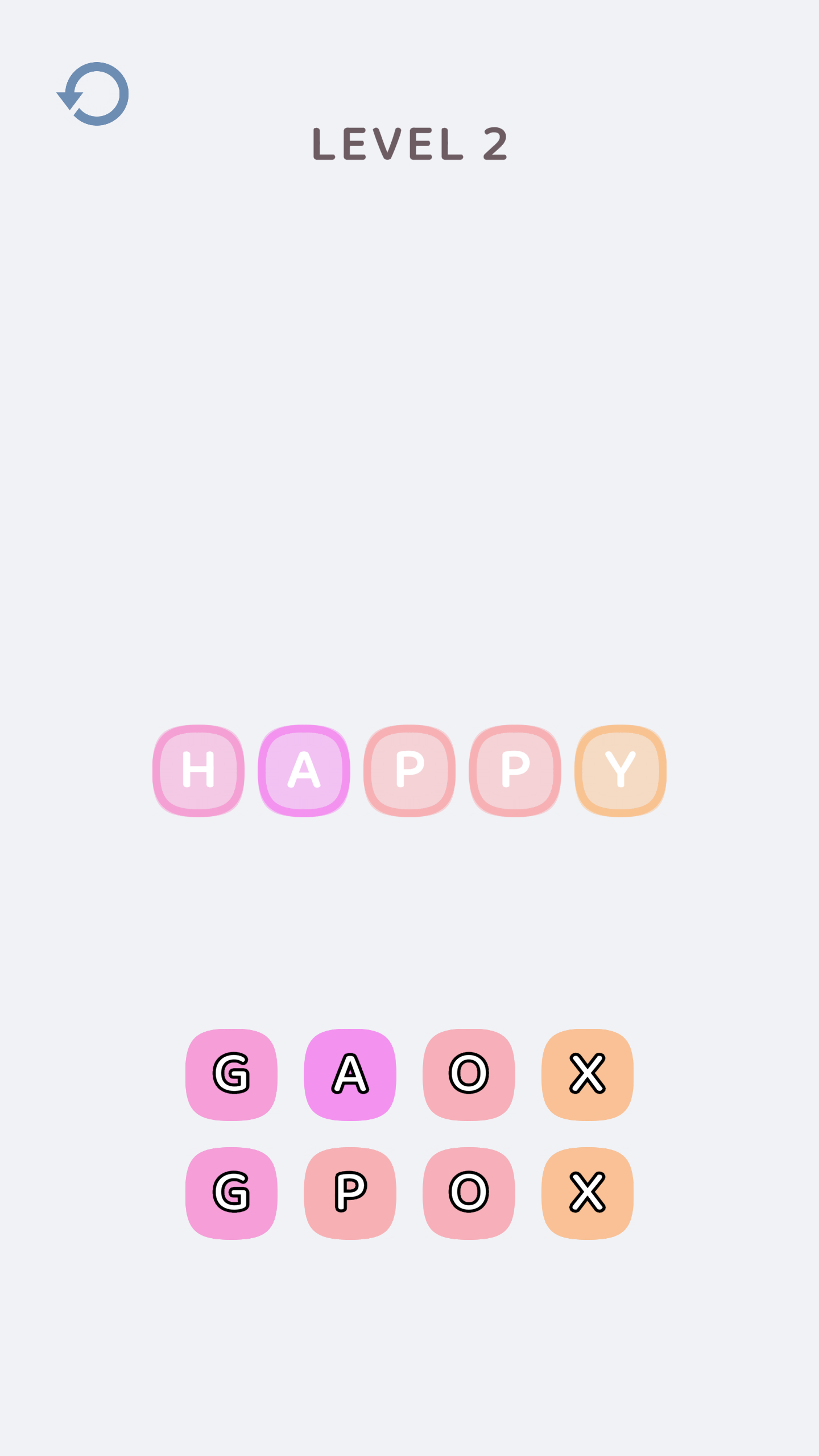 Cuplikan Layar Game Happy Letters — Merge Puzzle