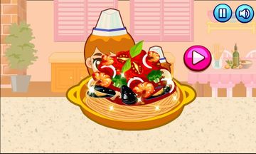 Скриншот игры Cook pasta with mom