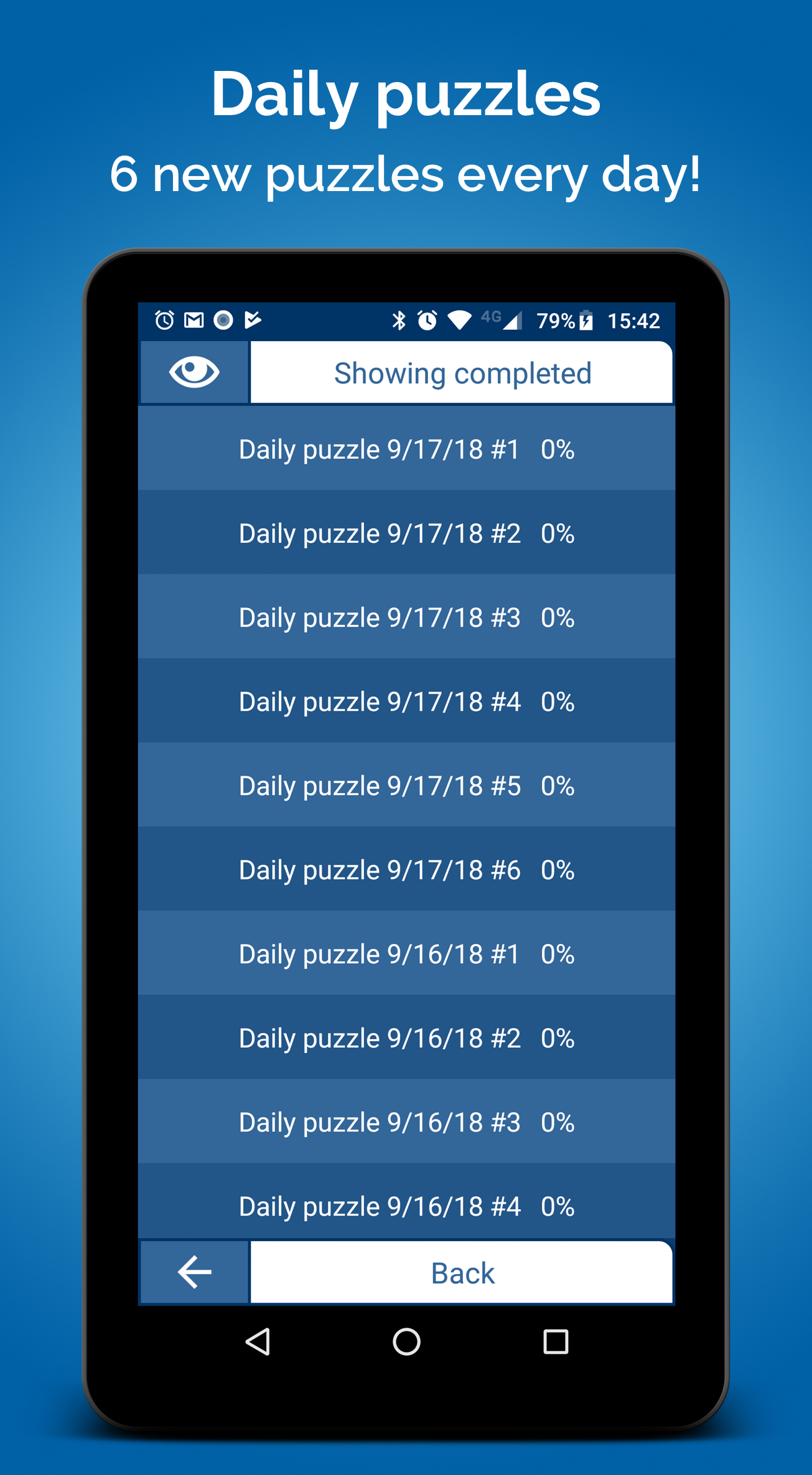 Cuplikan Layar Game Crossword Puzzle