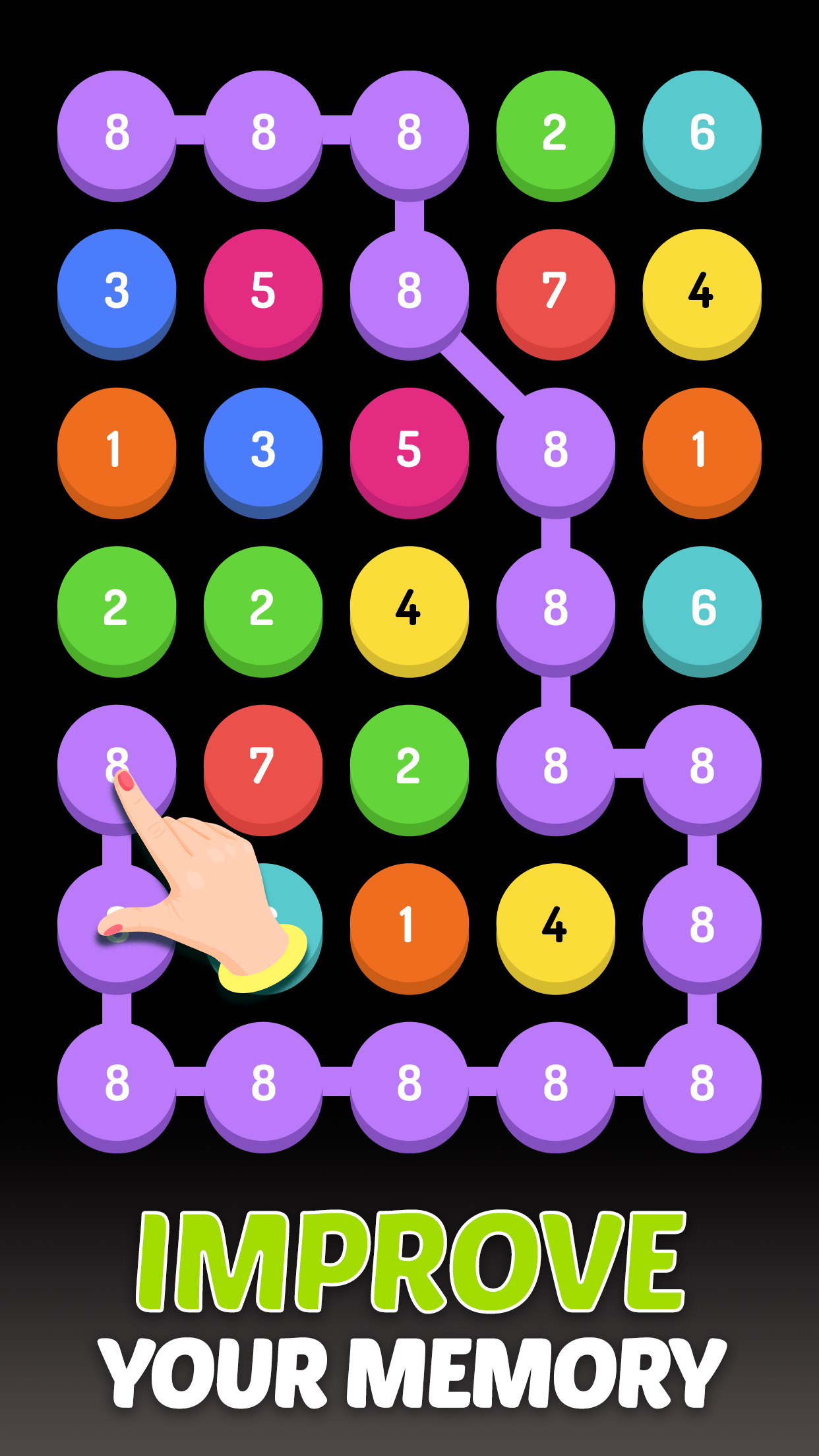 Merge Dots - Number Match Game Game Screenshot