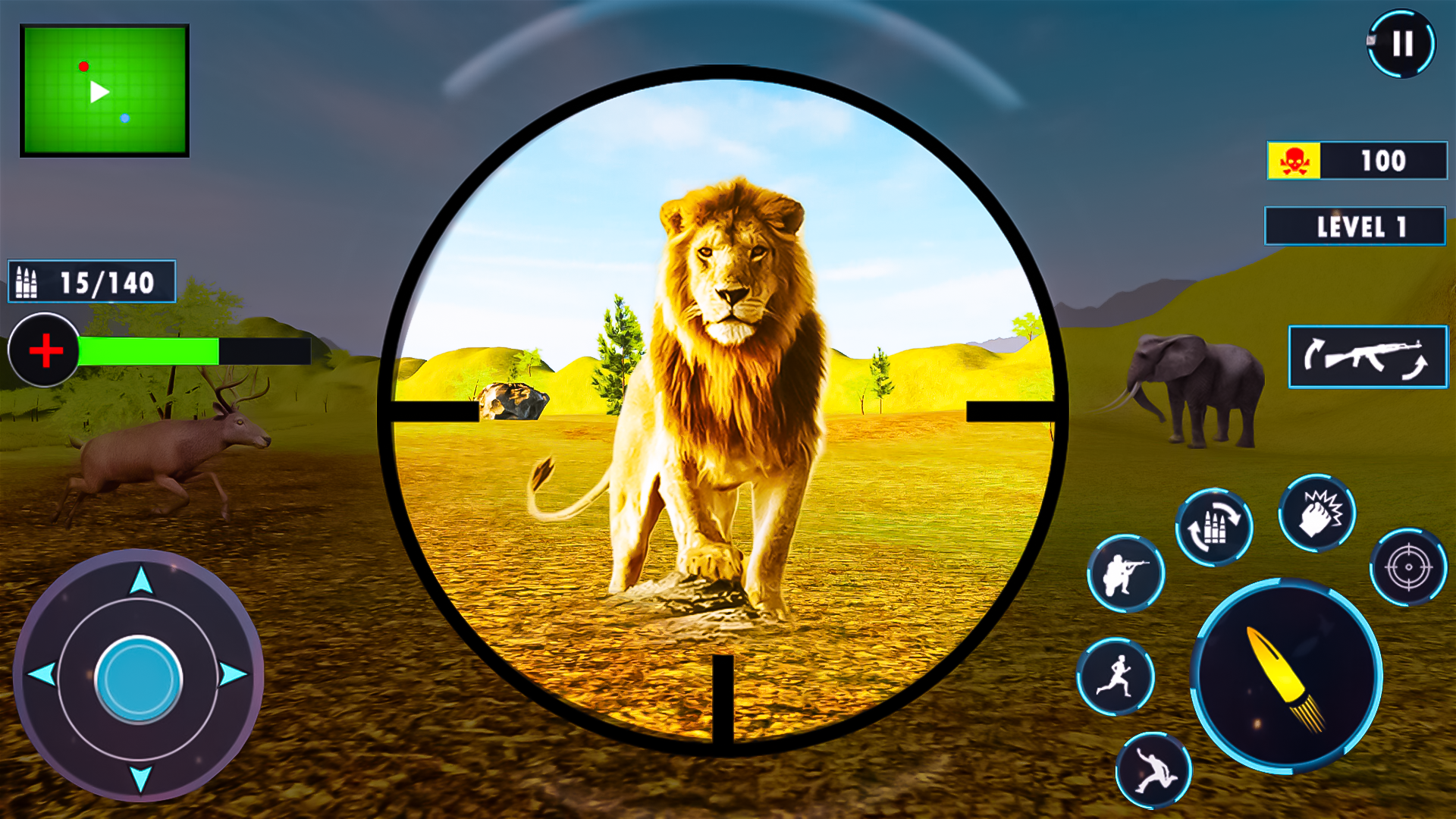 Tiger Animal Hunting Games FPS Game Screenshot