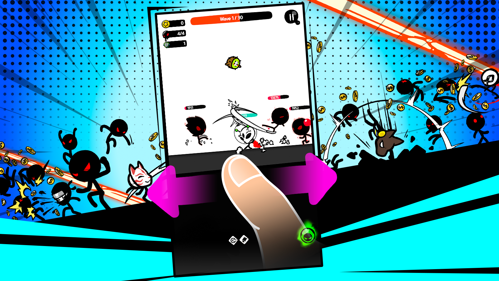 Captura de Tela do Jogo Super Action Hero: Stick Fight