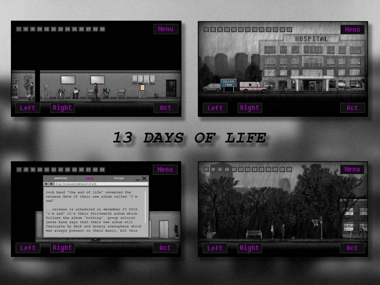 13 DAYS OF LIFE Game Screenshot