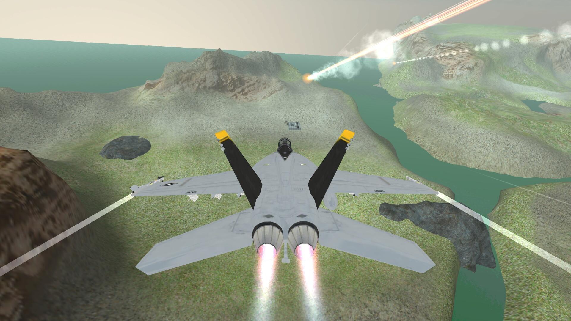 Airplane Carrier Fighter Jet Game Screenshot