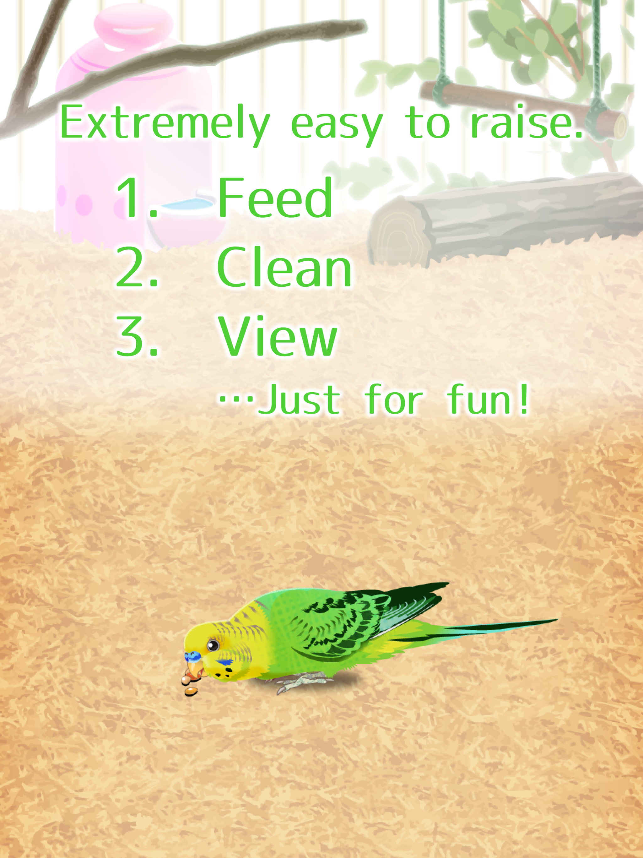 Скриншот игры Parakeet Pet