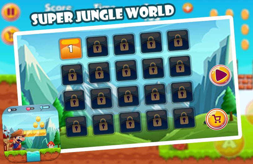 Super Jungle World 🍄遊戲截圖