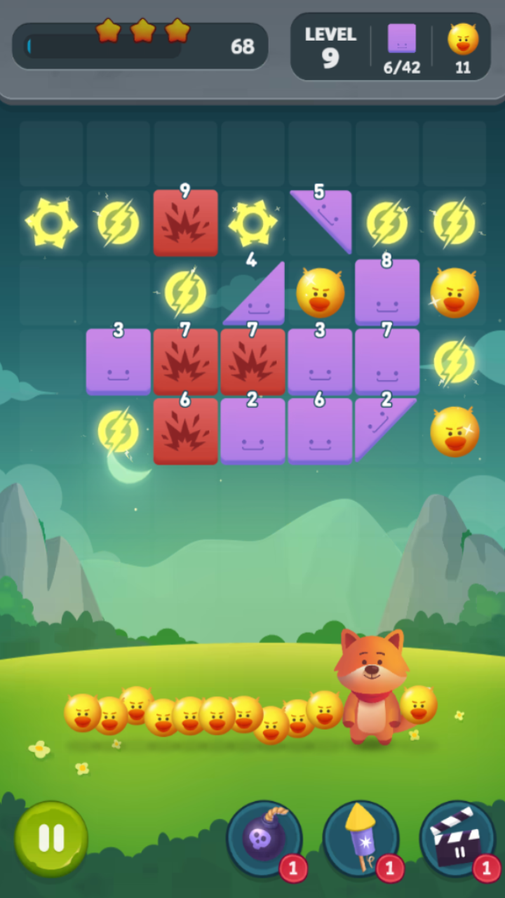 Bouncy Fox Game Screenshot