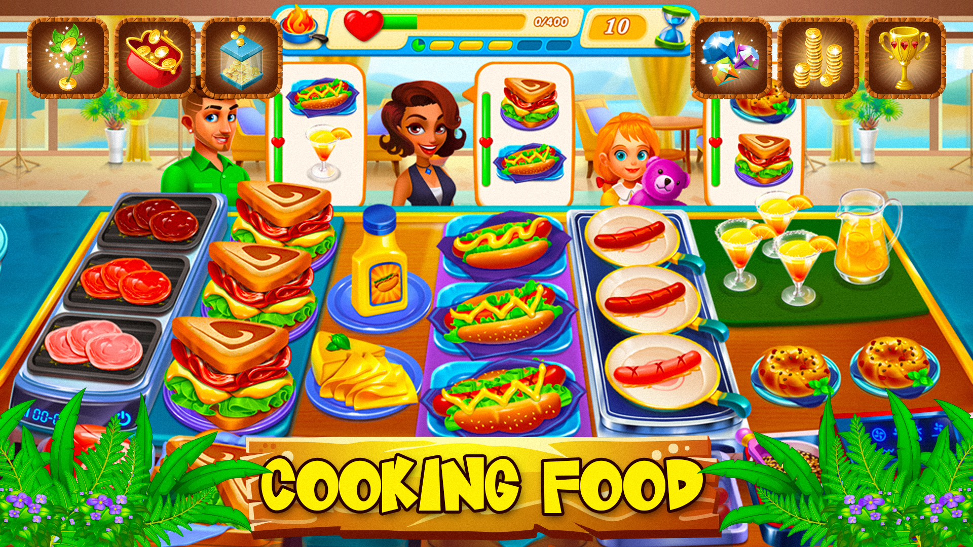 Screenshot of Food Restaurant: Fun Star Chef