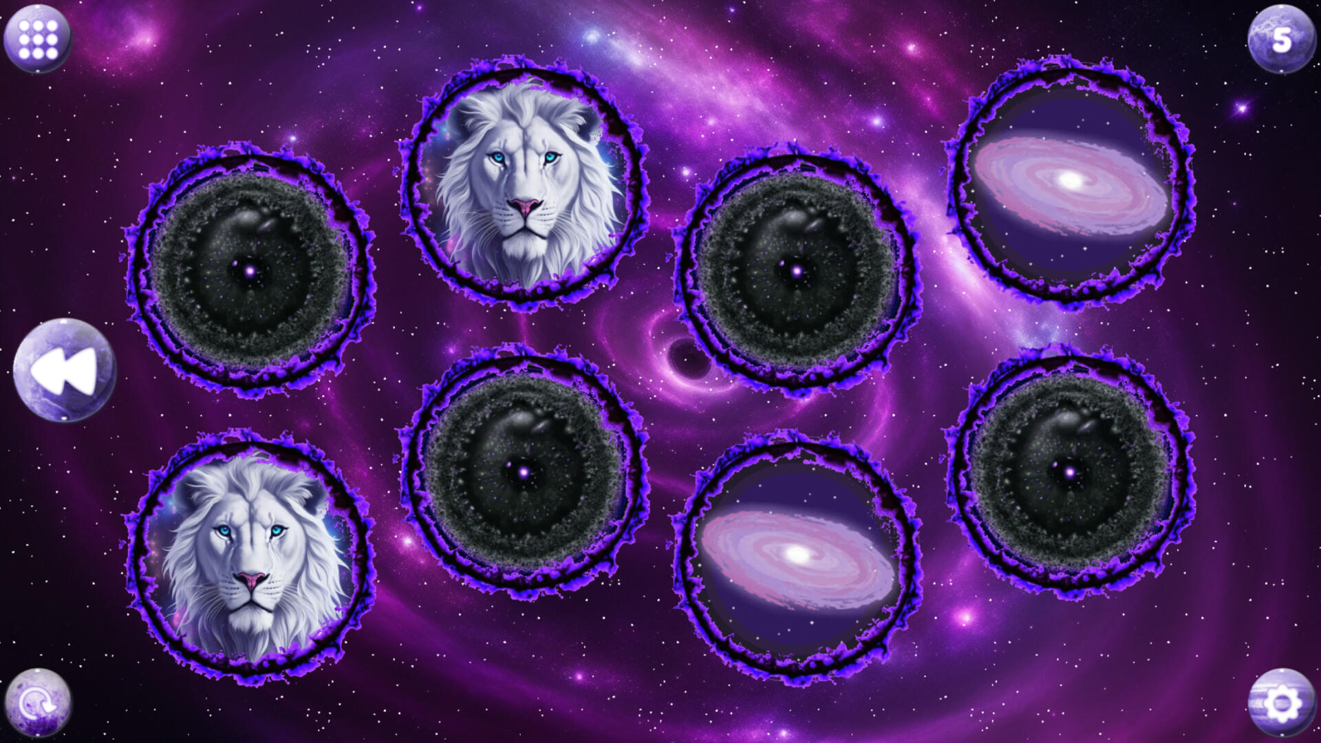 Space Memory: Animals ゲームのスクリーンショット