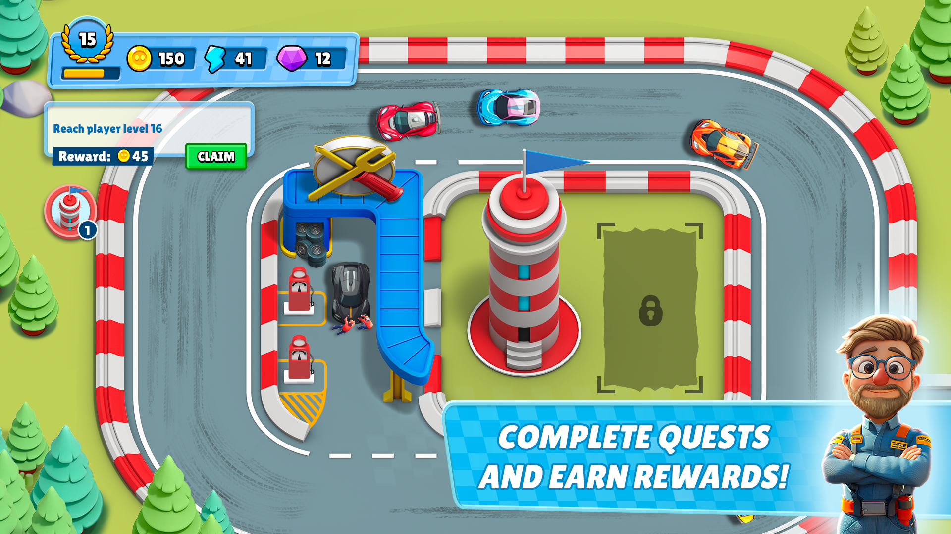 Merge & Ride: Races Game Screenshot