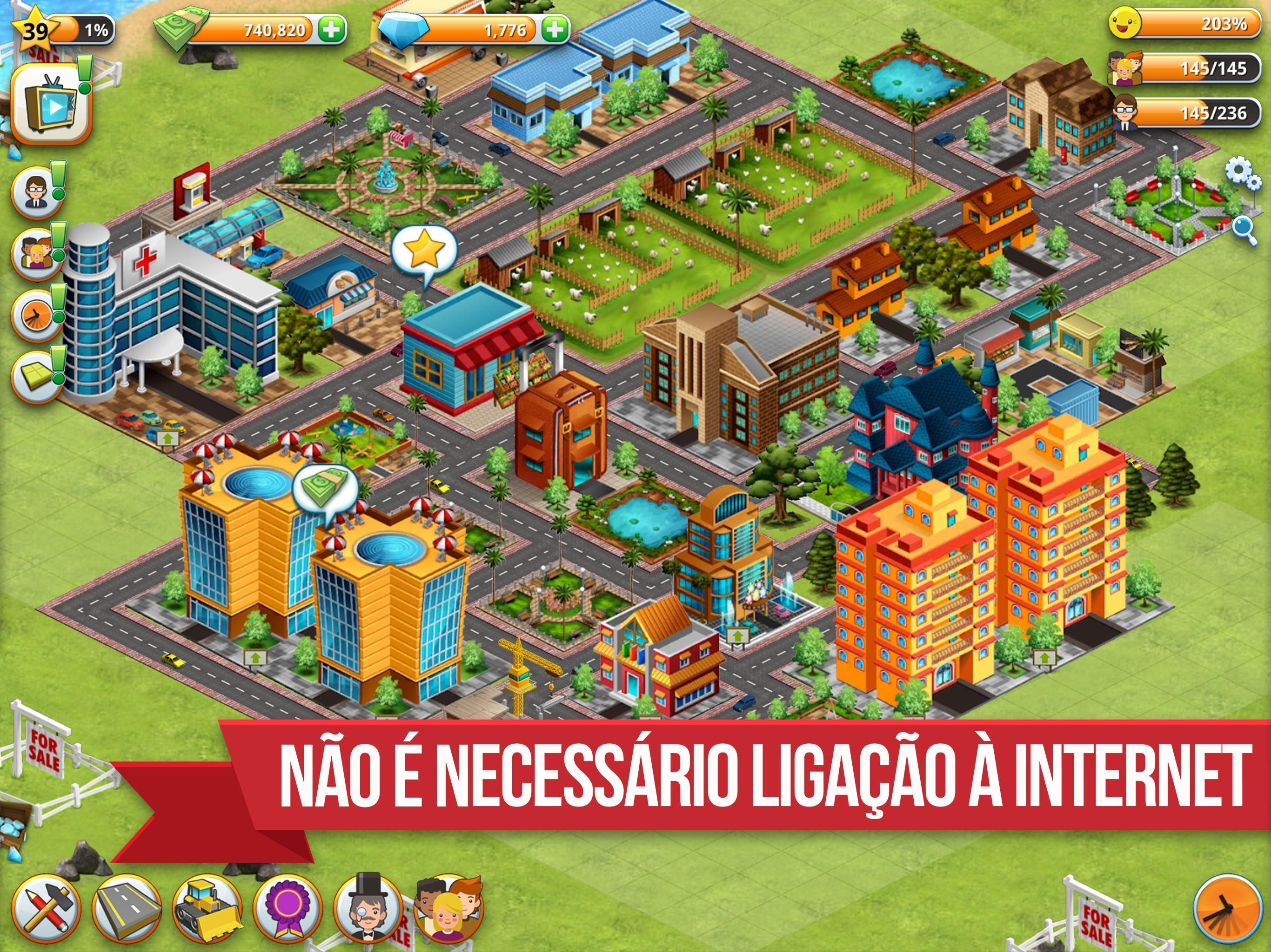 Captura de Tela do Jogo Village Island City Simulation
