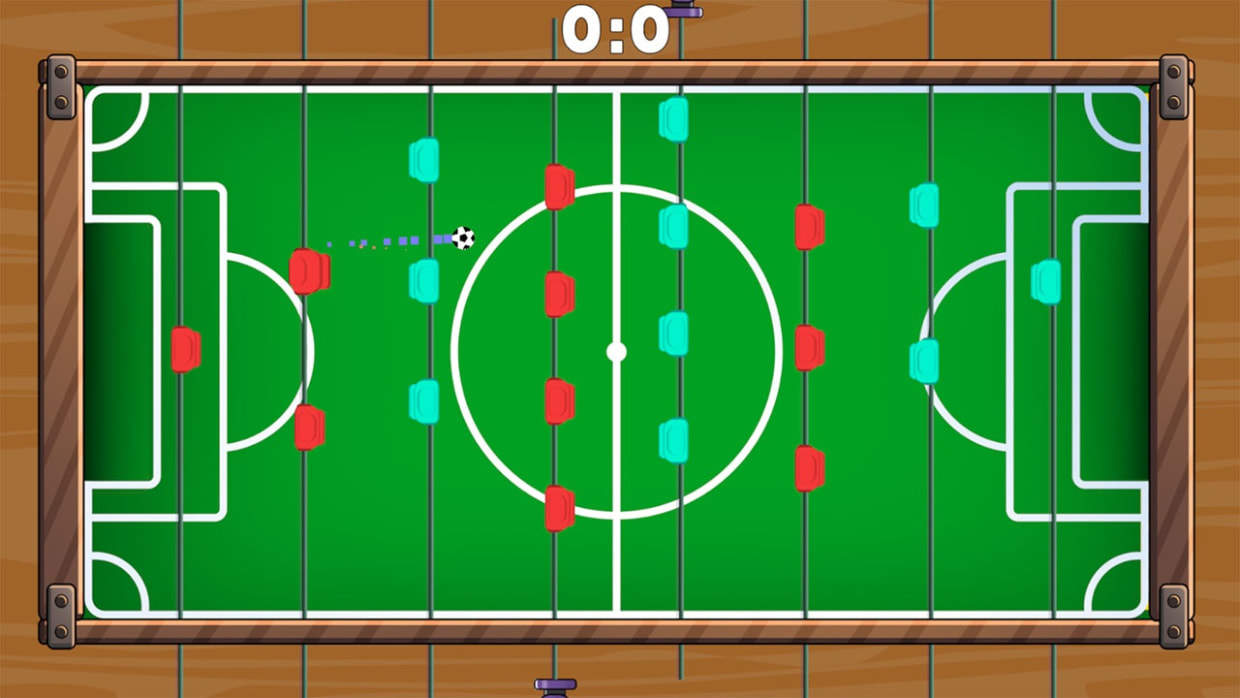 Screenshot 1 of फ़ुस्बॉल लीग कप: आर्केड टेबल फ़ुटबॉल सिम्युलेटर 