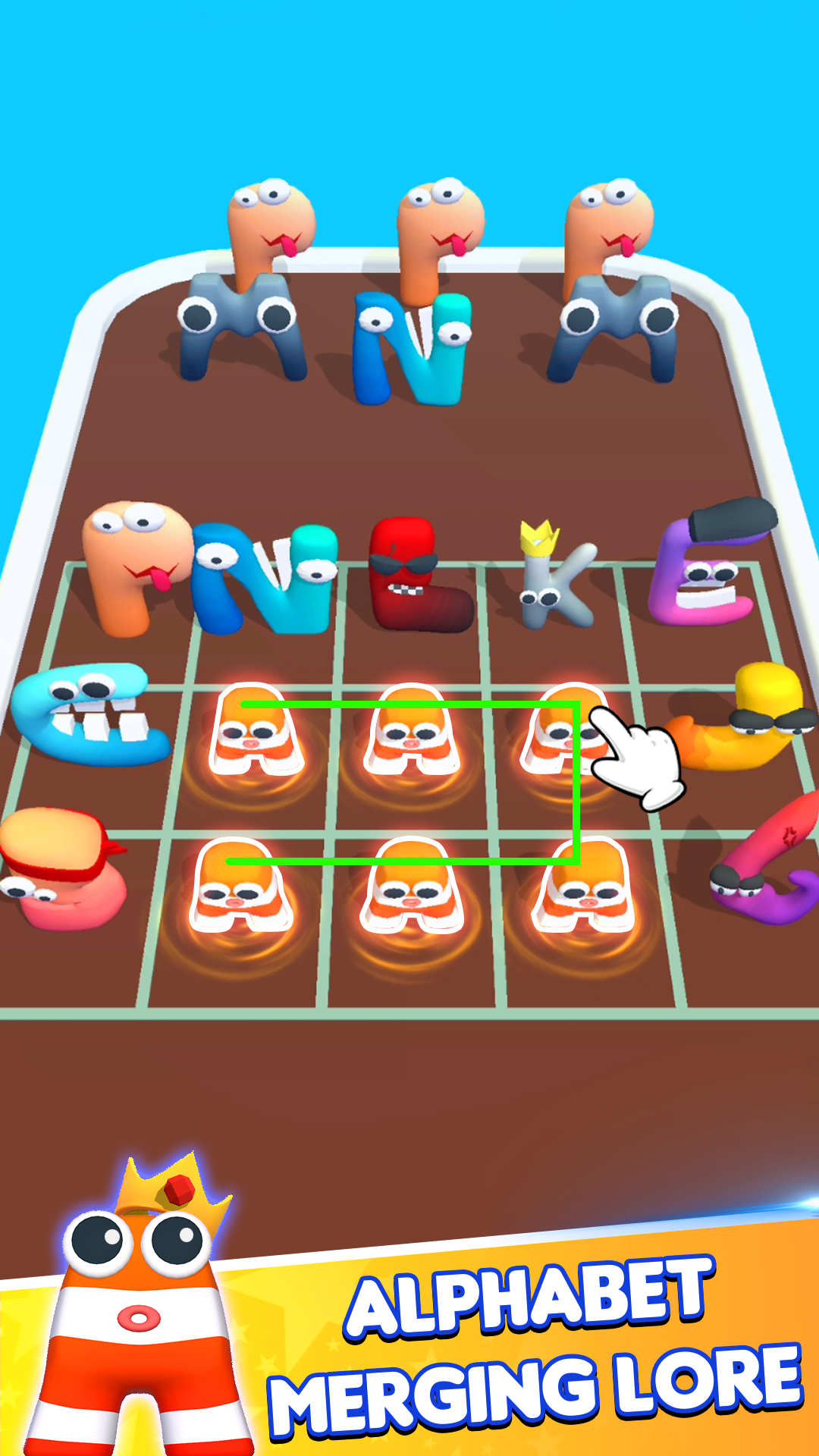 Screenshot of Merge ABC Lore: Letter Run