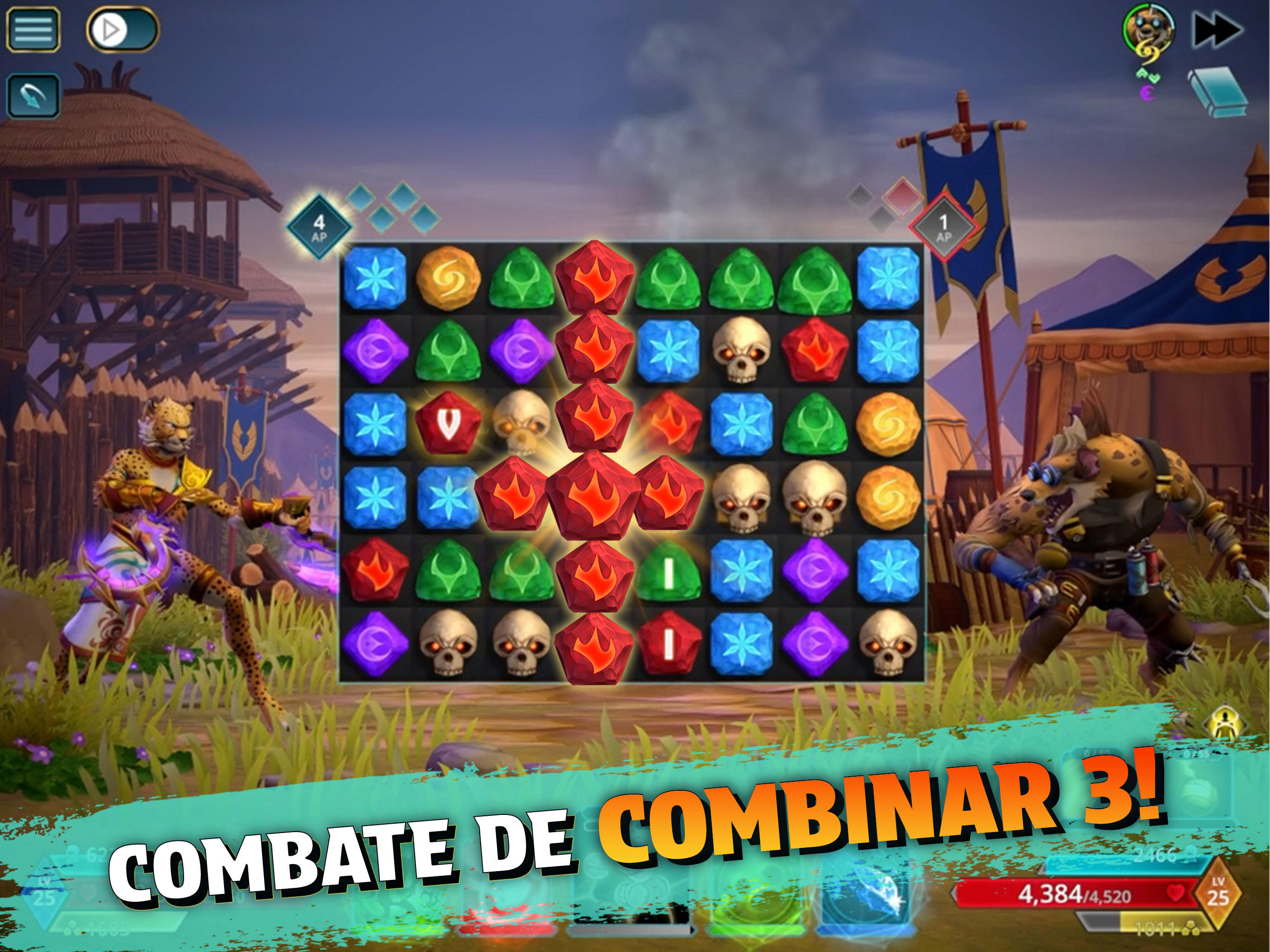 Captura de Tela do Jogo Puzzle Quest 3: RPG Match-3