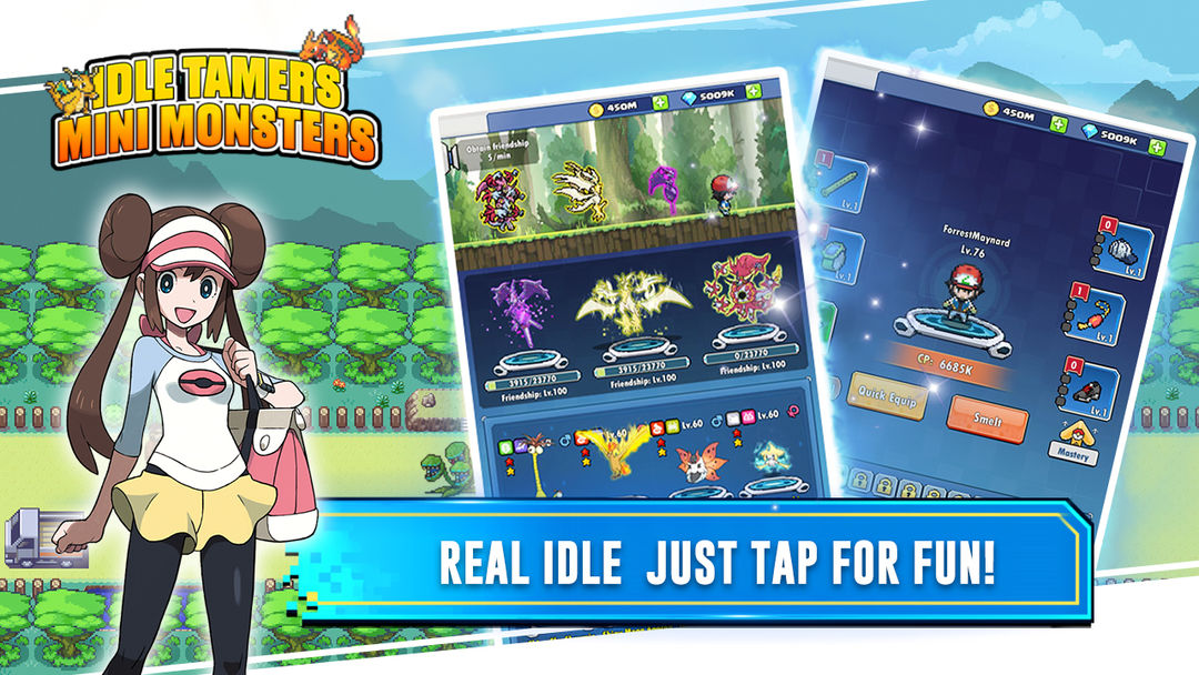 Idle Tamers: Mini Monsters 게임 스크린 샷