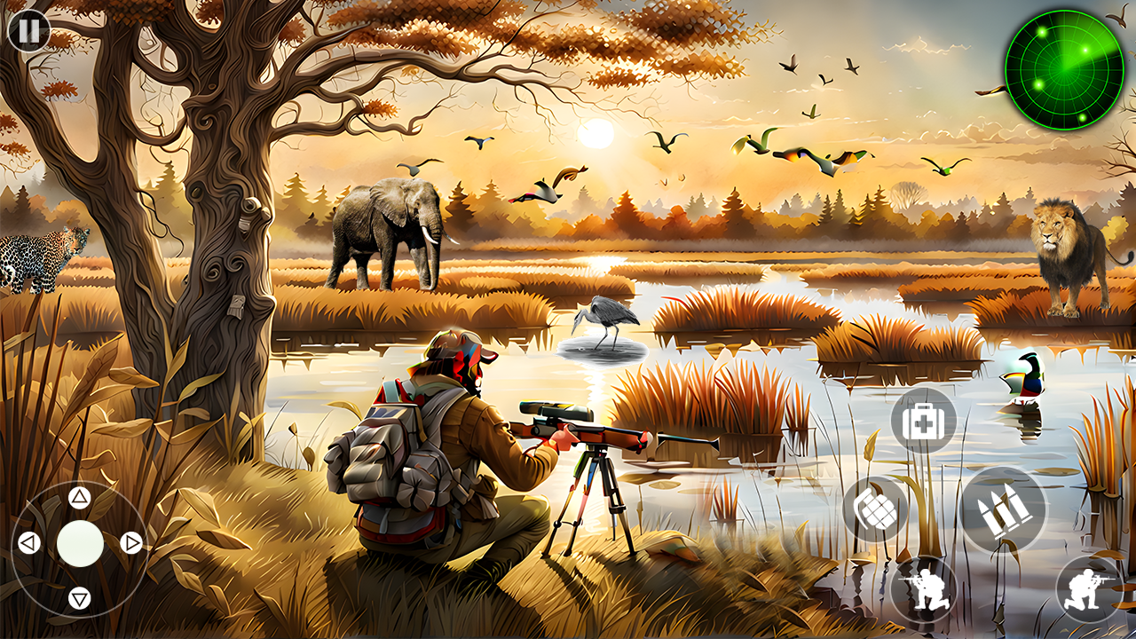 Wild Animal Shooting Games 3D Game Screenshot