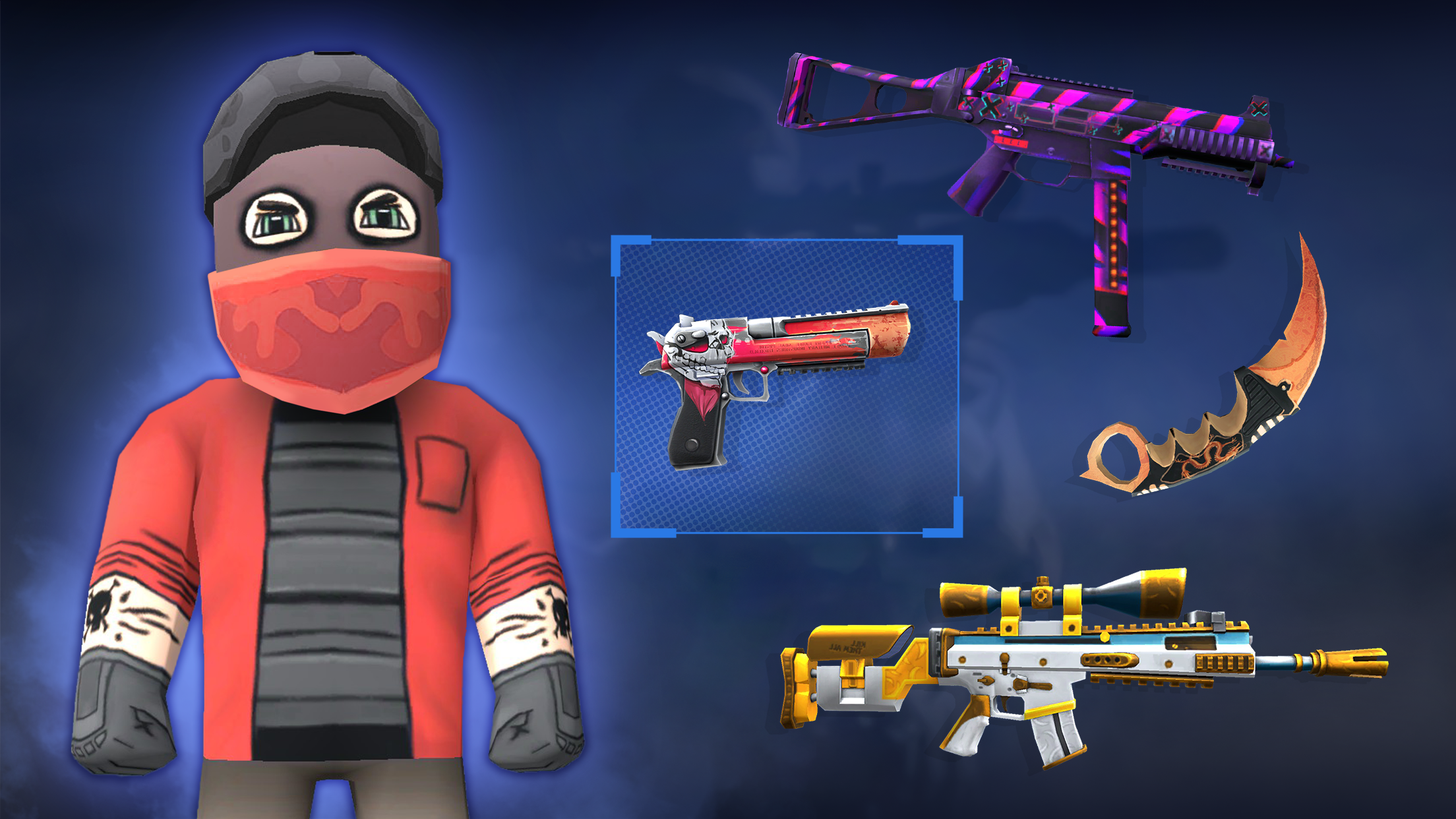 Captura de Tela do Jogo KUBOOM 3D: jogos de tiros FPS