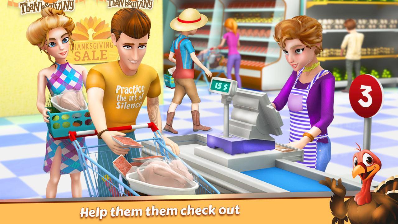 Thanksgiving Store Cashier & Manager Game Screenshot