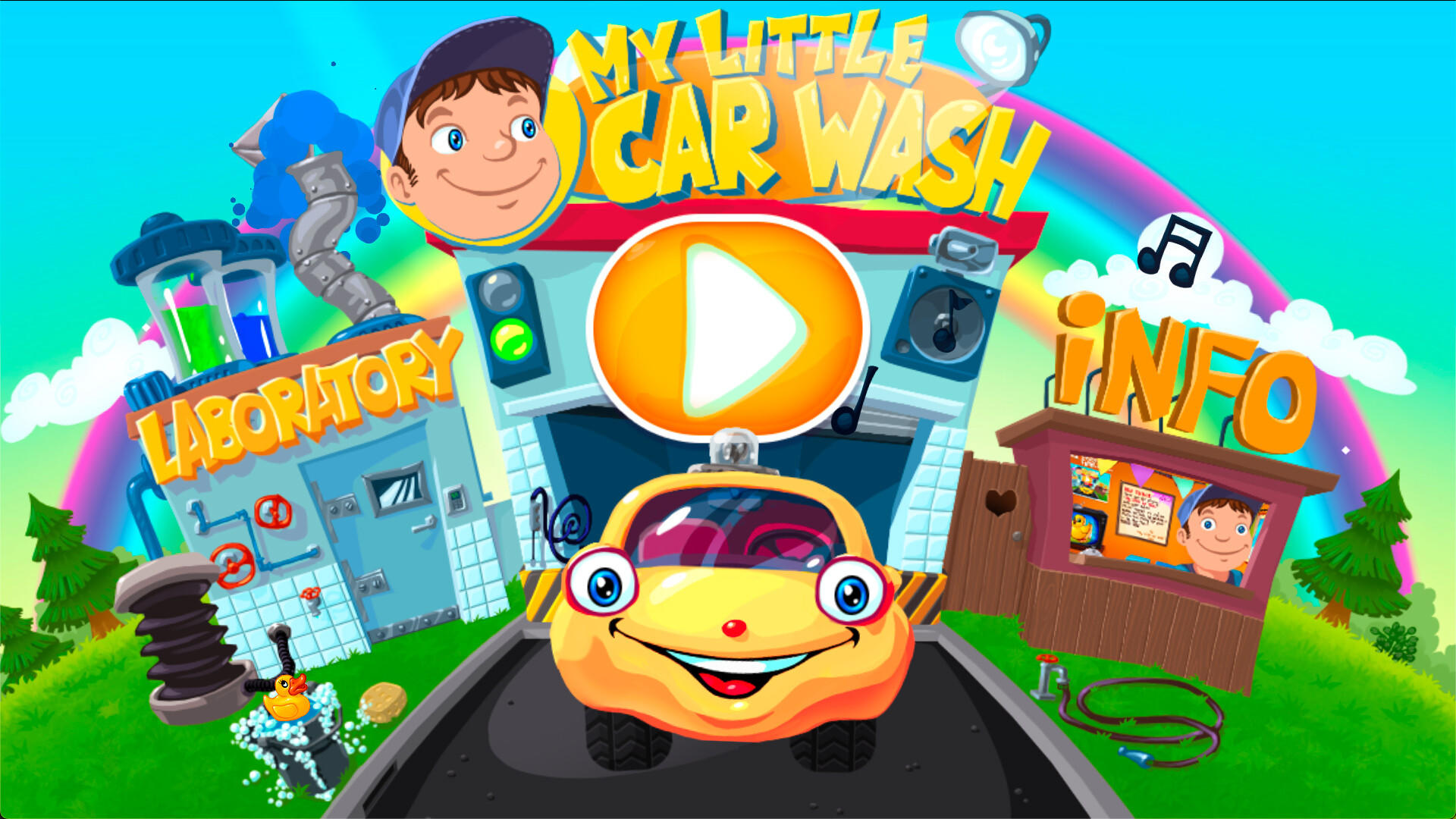 Screenshot 1 of My Little Car Wash - Mga Kotse at Truck Roleplaying Game para sa mga Bata 