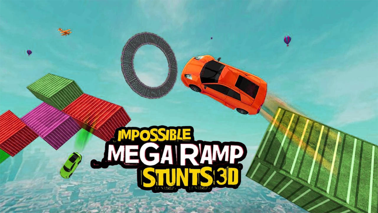 Impossible Mega Ramp Stunts 3D Game Screenshot