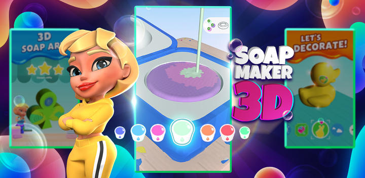 Banner of Soap Maker 3D: ASMR Design & Art Game 1.6