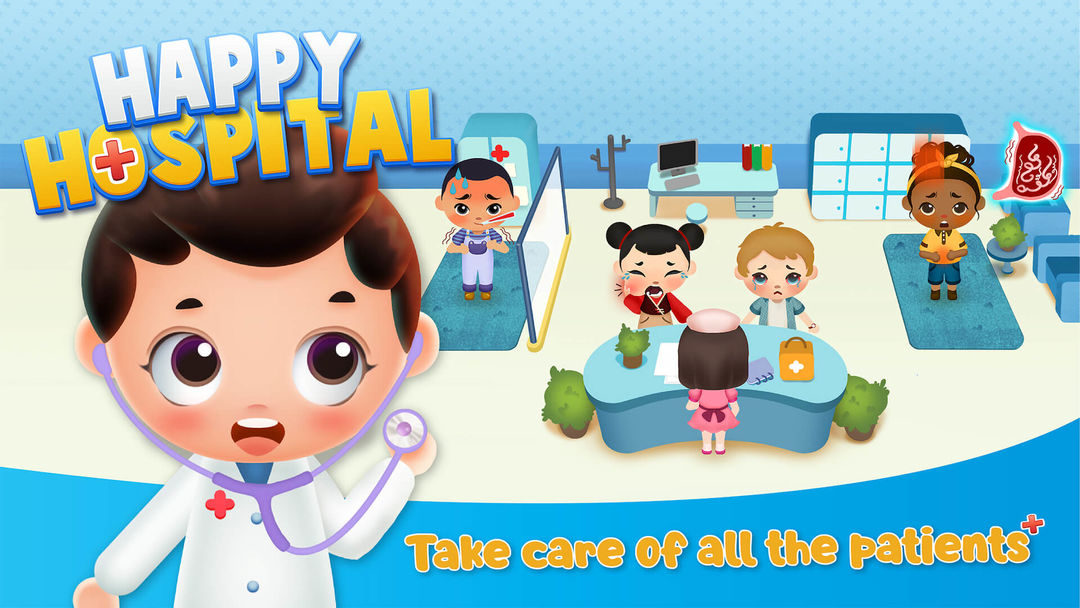 행복한 병원 - 어린이를 위한 의사놀이 게임 스크린 샷