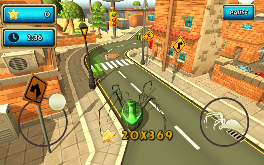 Spider Simulator: Amazing City screenshot game