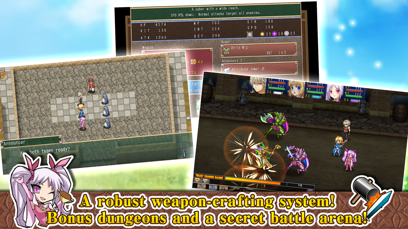 Cuplikan Layar Game RPG Asdivine Cross