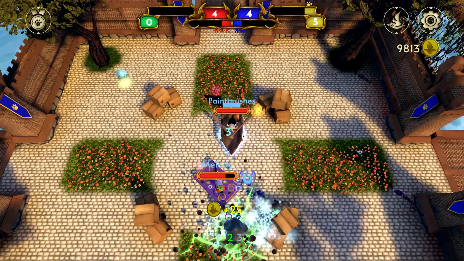 Screenshot 1 of Batalla de tanques de gatos magos 