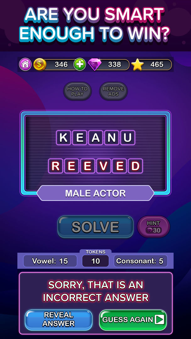 Screenshot of Trivia Puzzle Fortune Word Fun