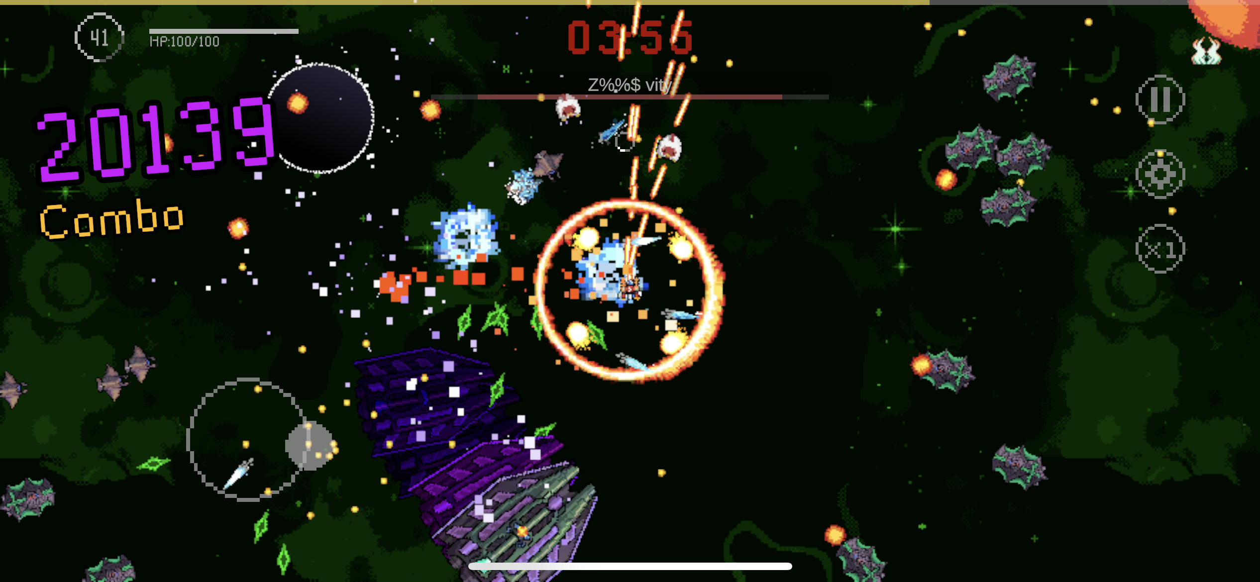 Cosmic Survival: 2D Roguelike Game Screenshot
