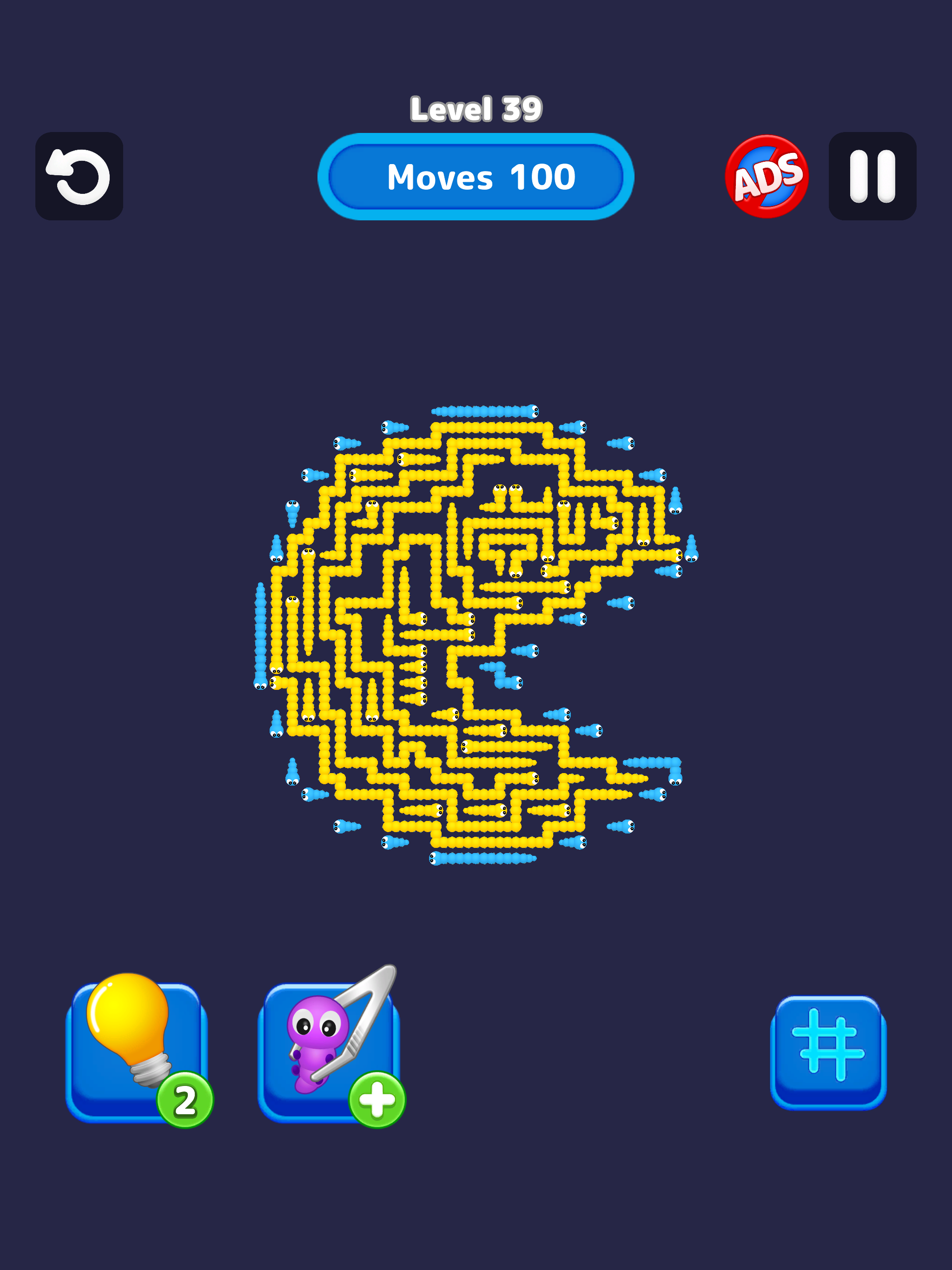 Worm Escape : Tap Out Puzzle ゲームのスクリーンショット