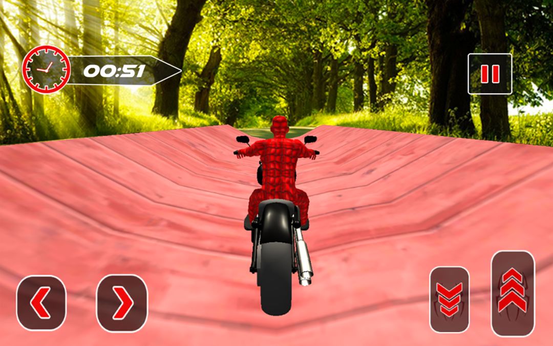 Spiderman Bike Racing Stunt Master 게임 스크린 샷