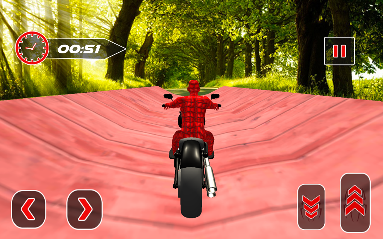 Скриншот игры Spiderman Bike Racing Stunt Master