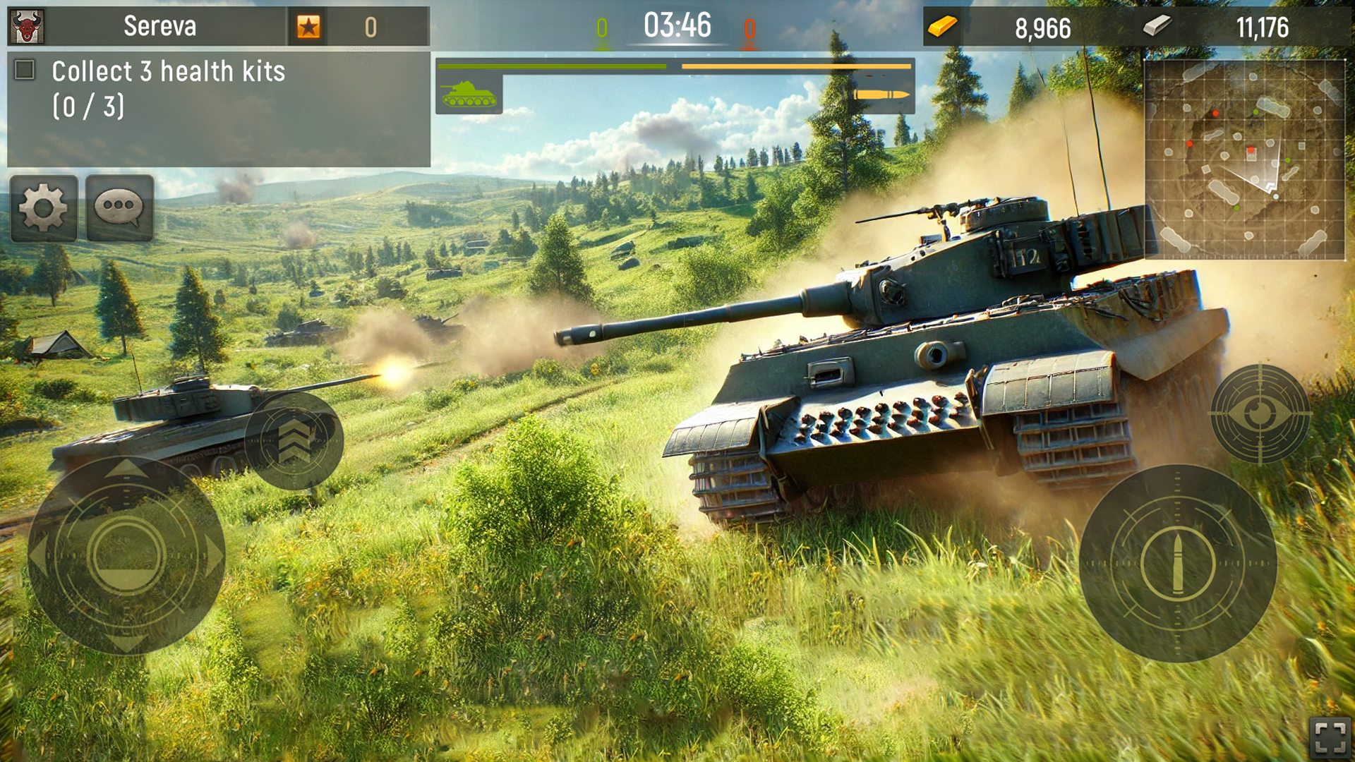 Grand Tanks：Panzer War Tanks ภาพหน้าจอเกม