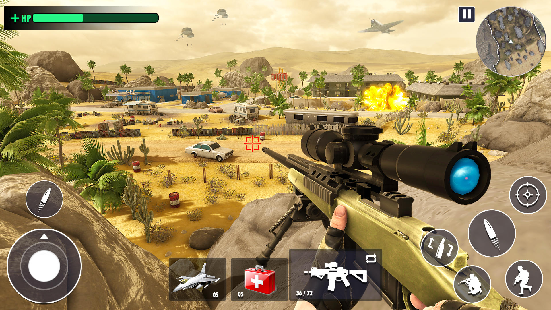 Desert Sniper 3D : Free Offline War Shooting Games APK para